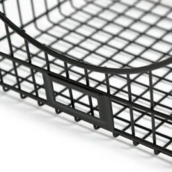 Habitat Pack Of 2 Storage Basket With Label Slot - Black -Habitat 9491524 R Z002A
