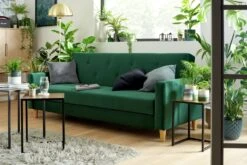 Habitat Brooks Clic Clac Storage Fabric Sofa Bed - Green -Habitat 9504466 R Z001C