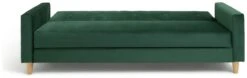 Habitat Brooks Clic Clac Storage Fabric Sofa Bed - Green -Habitat 9504466 R Z006A