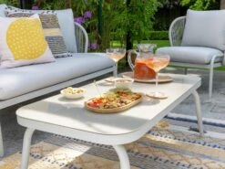 Habitat Riya 4 Seater Cane Effect Garden Sofa Set-Light Grey -Habitat 9505197 R Z005C