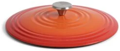 Habitat 4 Litre Cast Iron Shallow Casserole Dish - Orange -Habitat 9505805 R Z003A