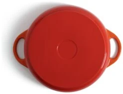 Habitat 4 Litre Cast Iron Shallow Casserole Dish - Orange -Habitat 9505805 R Z004A