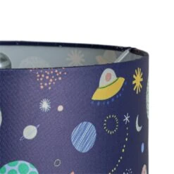 Habitat Kids Space Glow In The Dark 25cm Drum Shade - Blue -Habitat 9508431 R Z002A