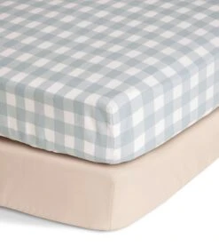 Habitat Kids Pure Cotton 2 Pack Gingham Fitted Sheet - Cot 17 Habitat Kids Pure Cotton 2 Pack Gingham Fitted Sheet - Cot -Habitat 9511167 R Z007A