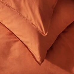 Habitat Cotton Linen Plain Rust Bedding Set - Double -Habitat 9513914 R Z003A