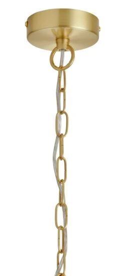 Habitat Presley Glass 8 Tier Chandelier - Brass -Habitat 9514449 R Z003A