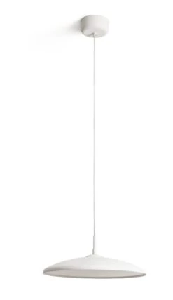 Habitat Pavo Metal LED Pendant Light - White -Habitat 9518971 R Z001C