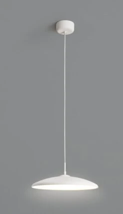 Habitat Pavo Metal LED Pendant Light - White -Habitat 9518971 R Z002C