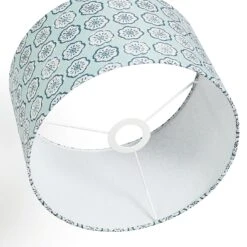Habitat Country Floral Printed 30cm Drum Shade - Grey -Habitat 9521322 R Z003A