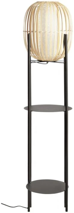 Habitat Aoki Bamboo Shelved Floor Lamp -Habitat 9521700 R Z001C