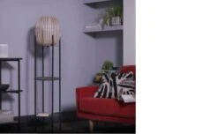 Habitat Aoki Bamboo Shelved Floor Lamp -Habitat 9521700 R Z002C