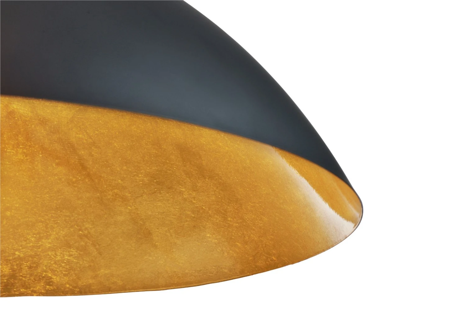 Habitat Yuno Leaf Pendant Shade - Black And Gold 5 Habitat Yuno Leaf Pendant Shade - Black And Gold - Image 3