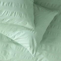 Habitat Reset Seersucker Sage Green Bedding Set - Single 11 Habitat Reset Seersucker Sage Green Bedding Set - Single -Habitat 9526554 R Z003A