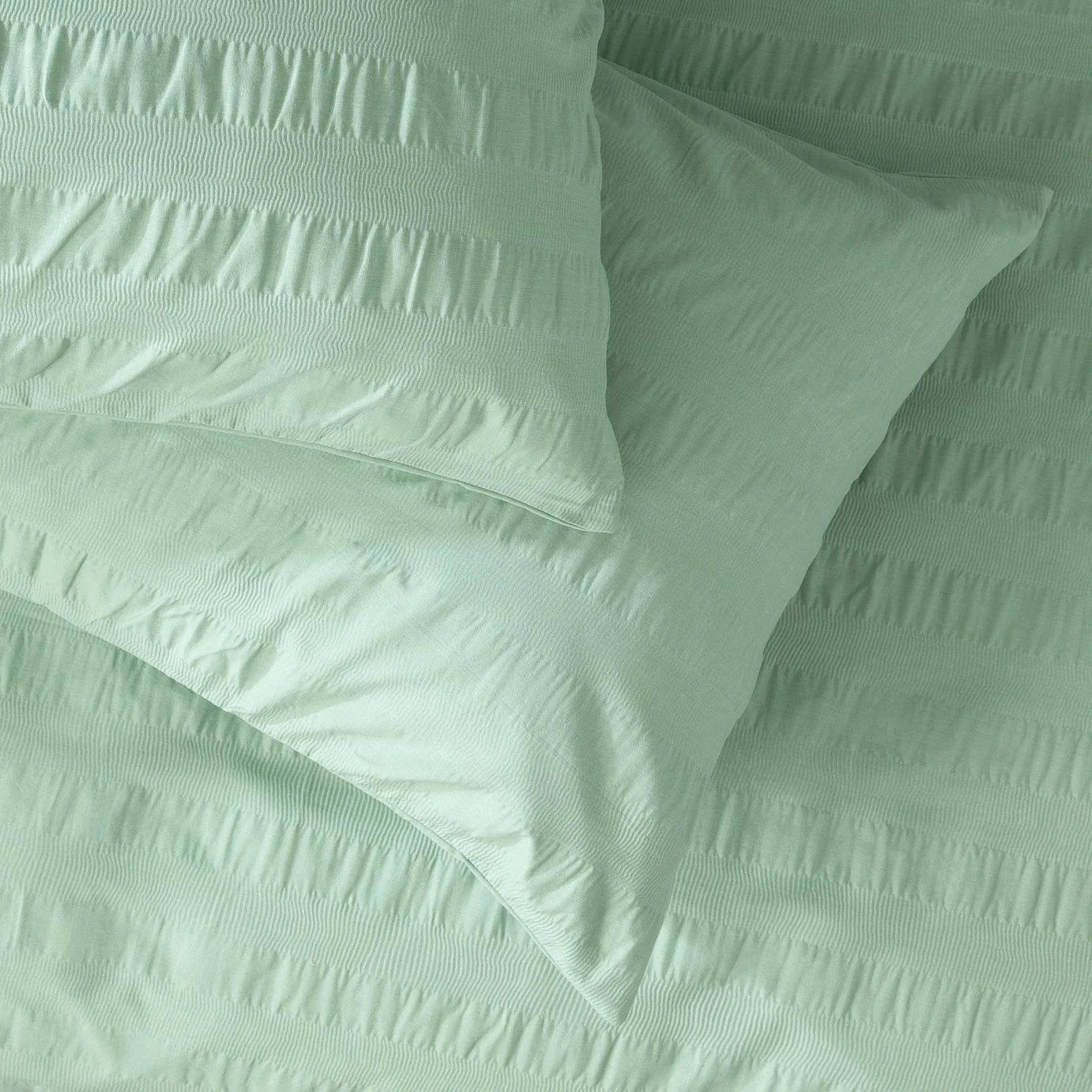 Habitat Reset Seersucker Sage Green Bedding Set - Single 6 Habitat Reset Seersucker Sage Green Bedding Set - Single - Image 4