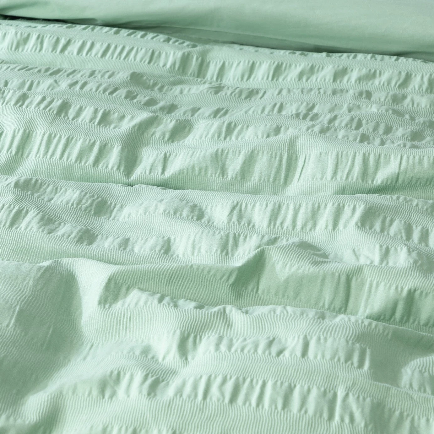 Habitat Reset Seersucker Sage Green Bedding Set - Single 8 Habitat Reset Seersucker Sage Green Bedding Set - Single - Image 6