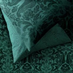 Habitat Floral Cheetah Print Green Bedding Set - Single -Habitat 9531422 R Z002C