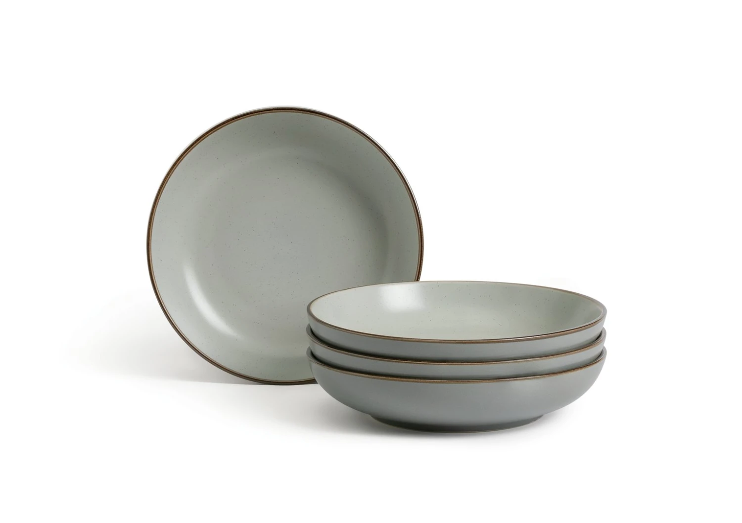 Habitat Speckle 4 Piece Stoneware Pasta Bowl - Grey 3 Habitat Speckle 4 Piece Stoneware Pasta Bowl - Grey