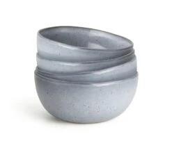 Habitat Evora 4 Piece Stoneware Cereal Bowl - Blue -Habitat 9537464 R Z002A