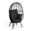 Habitat Kora Rattan Effect Garden Egg Chair - Black -Habitat 9539060 R Z001A