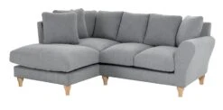 Habitat Carrie Fabric Left Hand Corner Chaise Sofa - Grey