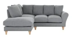 Habitat Carrie Fabric Left Hand Corner Chaise Sofa - Grey -Habitat 9539084 R Z002A
