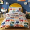 Habitat Kids Transport Multicolour Bedding Set - Single -Habitat 9541429 R Z001A