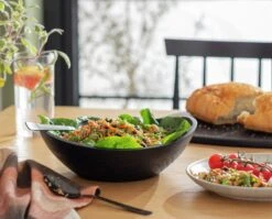 Habitat Mango Wood Serve Bowl - Black -Habitat 9544062 R Z001C