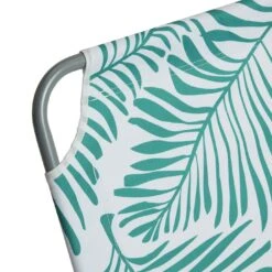 Habitat Global Leaf Folding Sun Lounger - Green -Habitat 9545047 R Z004A