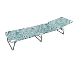 Habitat Global Leaf Folding Sun Lounger - Green -Habitat 9545047 R Z010A