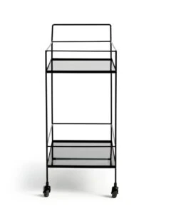 Habitat Monroe Drinks Trolley - Black -Habitat 9547801 R Z003A