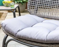 Habitat Nora 2 Seater Metal Garden Bistro Set - Grey -Habitat 9548415 R Z009C