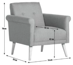 Habitat Evie Fabric Armchair In A Box - Navy -Habitat 9551691 R Z020A