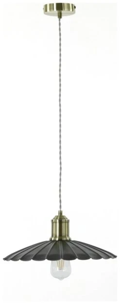 Habitat Pixie Pewter Metal Pendant Light - Nickel Finish -Habitat 9551835 R Z001C