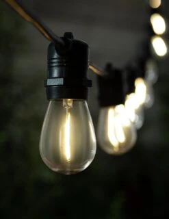 Habitat Warm White Filament Bulb Festoon Lights -Habitat 9556562 R Z002C