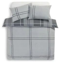 Habitat Check Charcoal Grey Bedding Set - Single 16 Habitat Check Charcoal Grey Bedding Set - Single -Habitat 9561155 R Z004A