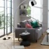 Habitat Nalone Arc Floor Lamp – Chrome & Marble -Habitat 9562415 R Z001A