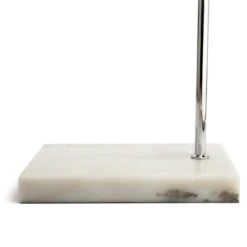 Habitat Nalone Arc Floor Lamp – Chrome & Marble -Habitat 9562415 R Z003A