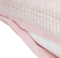 Habitat Pinsonic Velvet Plain Pink Bedding Set - Double -Habitat 9570311 R Z004A