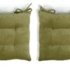 Habitat Citrine Pack Of 2 Seat Cushions - Olive Green 2 Habitat Citrine Pack Of 2 Seat Cushions - Olive Green -Habitat 9572508 R Z001A