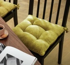 Habitat Citrine Pack Of 2 Seat Cushions - Olive Green -Habitat 9572508 R Z001C