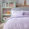 Habitat Reset Cotton Textured Print Lilac Bedding Set-Single -Habitat 9575354 R Z001A