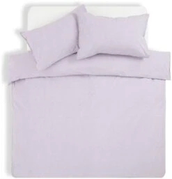 Habitat Reset Cotton Textured Print Lilac Bedding Set-Single -Habitat 9575354 R Z002A