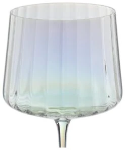 Habitat Iridescent Lustre Fluted Set Of 4 Gin Glass -Habitat 9576638 R Z003A