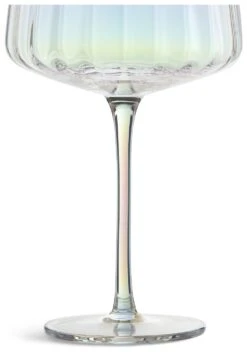 Habitat Iridescent Lustre Fluted Set Of 4 Gin Glass -Habitat 9576638 R Z004A