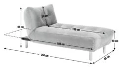 Habitat Kota Fabric Corner Chaise Sofa Bed - Green -Habitat 9576896 R E001