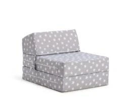 Habitat Kids Grey Stars Chair Bed -Habitat 9577596 R Z001A