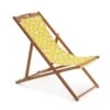 Habitat Folding Wooden Garden Deck Chair - Yellow -Habitat 9578227 R Z001A