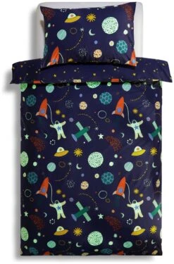 Habitat Kids Glow In The Dark Space Bedding Set - Toddler -Habitat 9581001 R Z002A