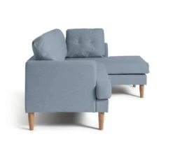 Habitat Joshua Fabric Right Hand Corner Chaise Sofa - Blue -Habitat 9581812 R Z004A