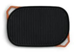 Habitat Large Cast Iron Grill Pan - Orange -Habitat 9582158 R Z006A